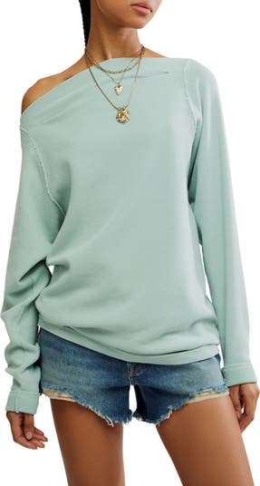 Sammie Oversize Off the Shoulder Thermal Top