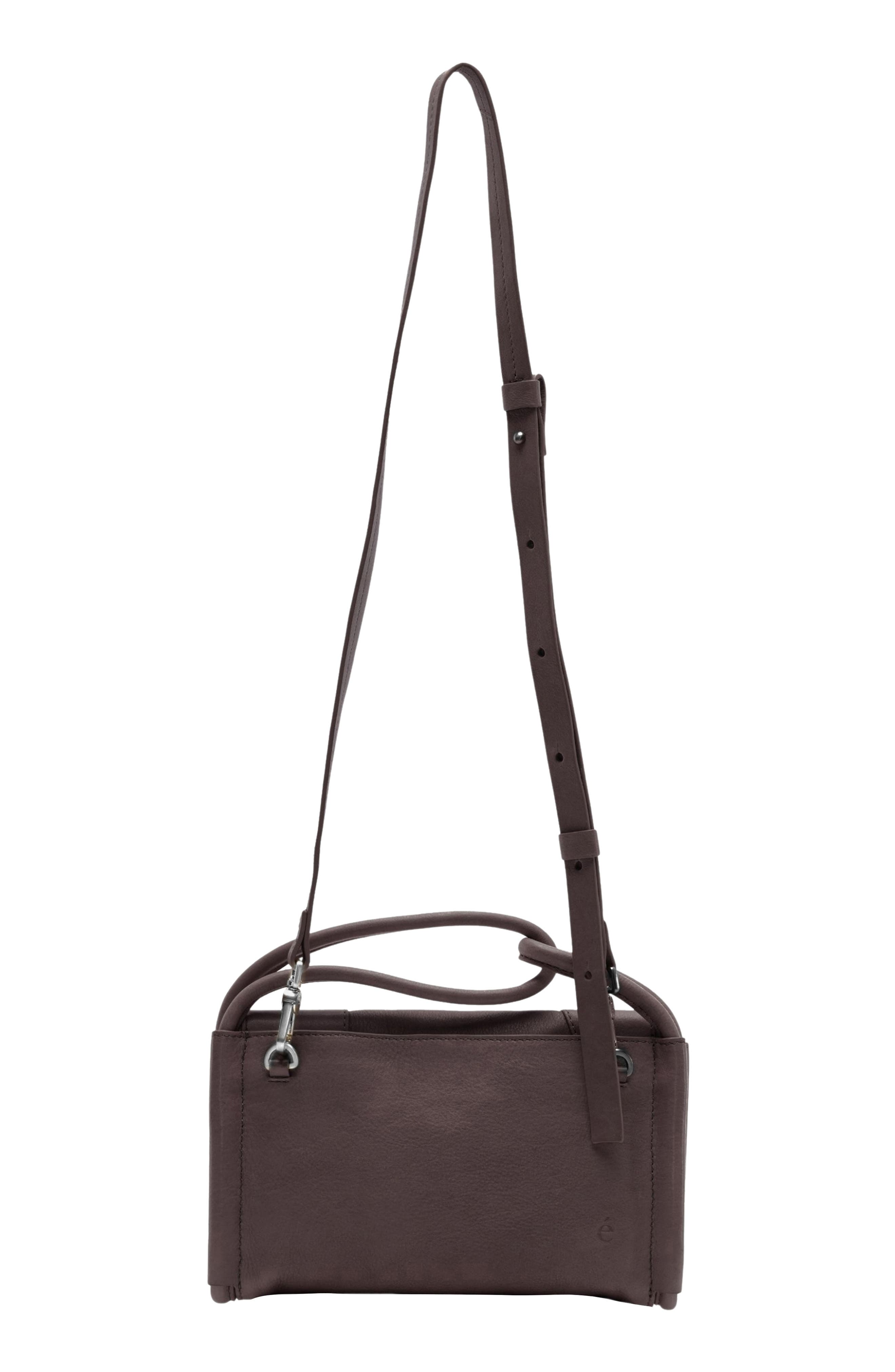 Martha Leather Crossbody Bag, Alternate, color, CHOCOLATE
