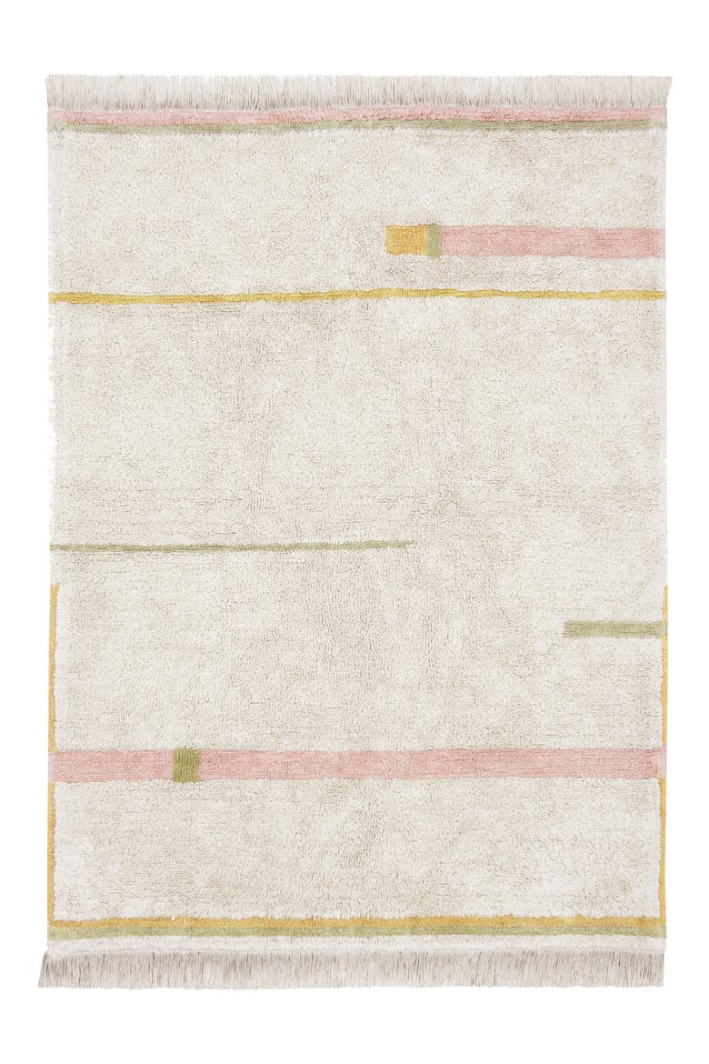 Kids' Washable Lanes Rug, Main, color, VINTAGE NUDE