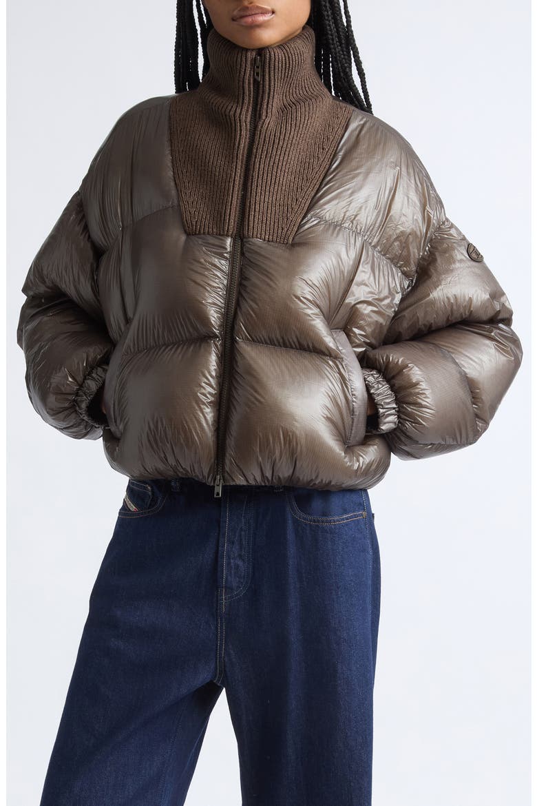 W-arrior Down Puffer Jacket, Main, color, PLUM/ PURPL