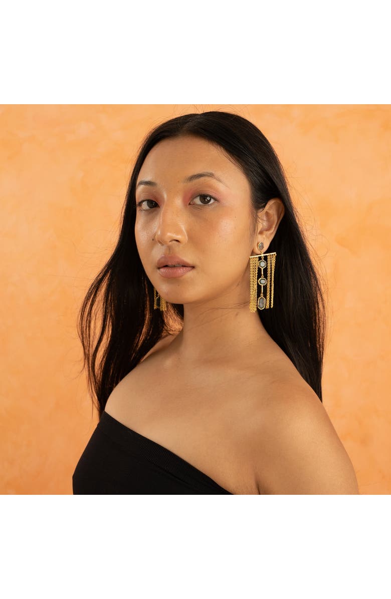 Dhwani Bansal ZELENA CHANDELIERS, Alternate, color, Gold Plated