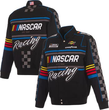 JH DESIGN Men's JH Design Black NASCAR Full-Snap Twill Uniform