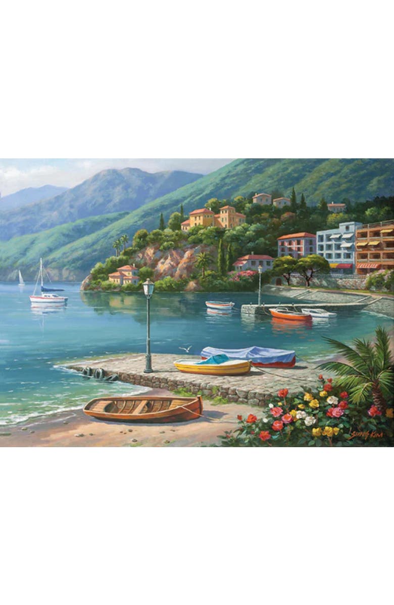 Anatolian Hillside Harbor Cove 1000 piece Jigsaw Puzzle for Adults, Alternate, color, Multicolor