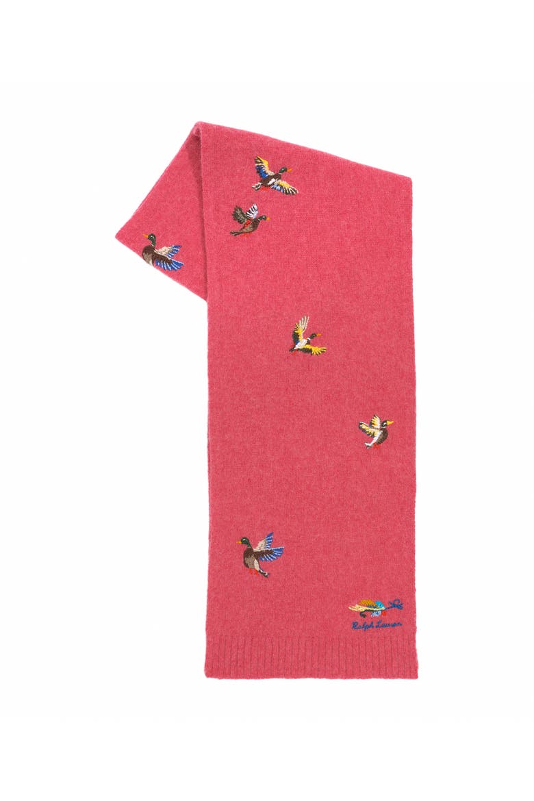 Shetland Duck Scarf, Alternate, color, Capsaicin Red Htr