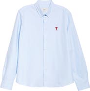 AMI PARIS Ami De Coeur Cotton Oxford Button-Down Shirt