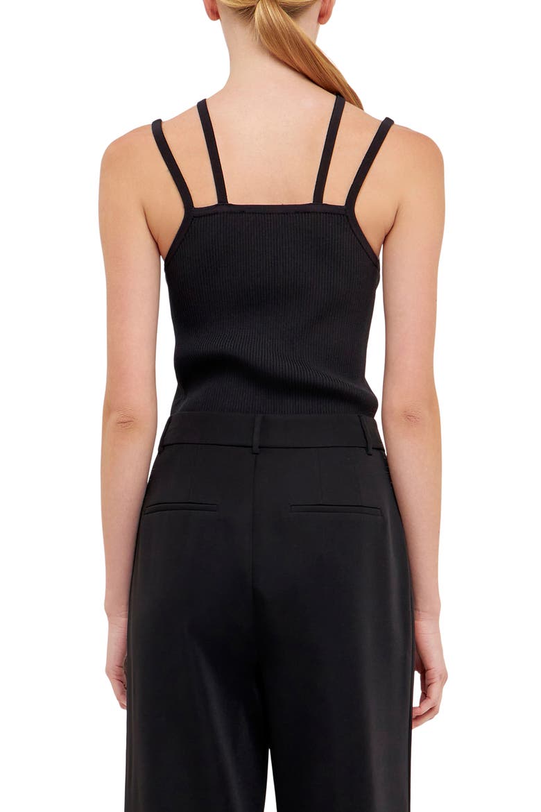Cross Strap Rib Tank, Alternate, color, BLACK