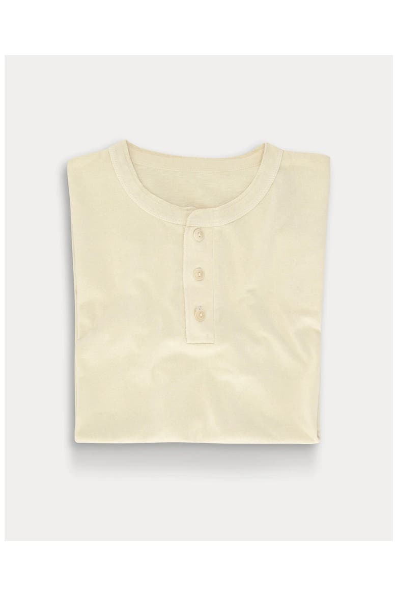Bliss Cotton Long Sleeve Serafino T-shirt, Alternate, color, Ecru