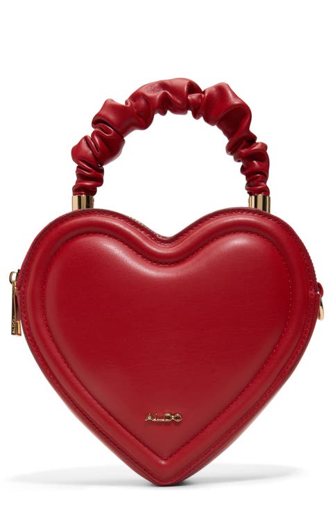 Javaberel Faux Leather Heart Crossbody Bag