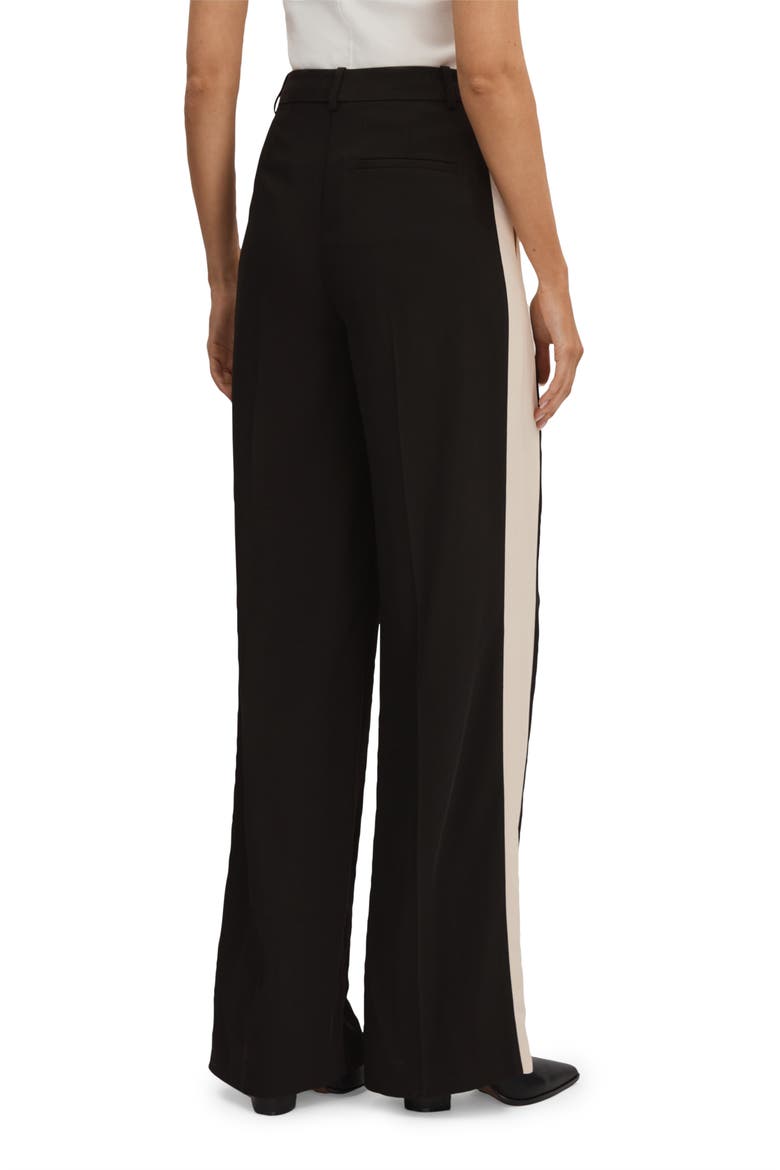 Pam Stripe Wide Leg Pants, Alternate, color, BLACK/ CREAM