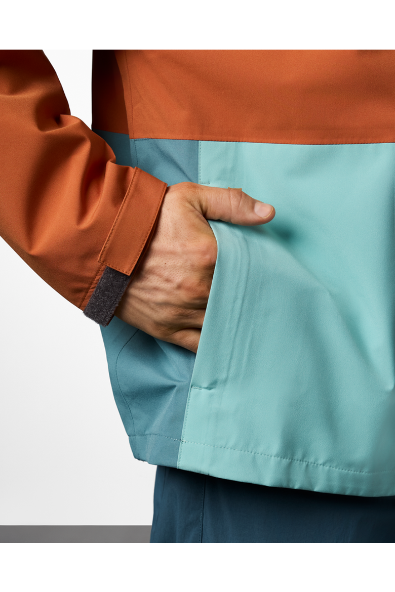 Cielo Rain Jacket - Men's, Alternate, color, Whiskey and Tide Pool