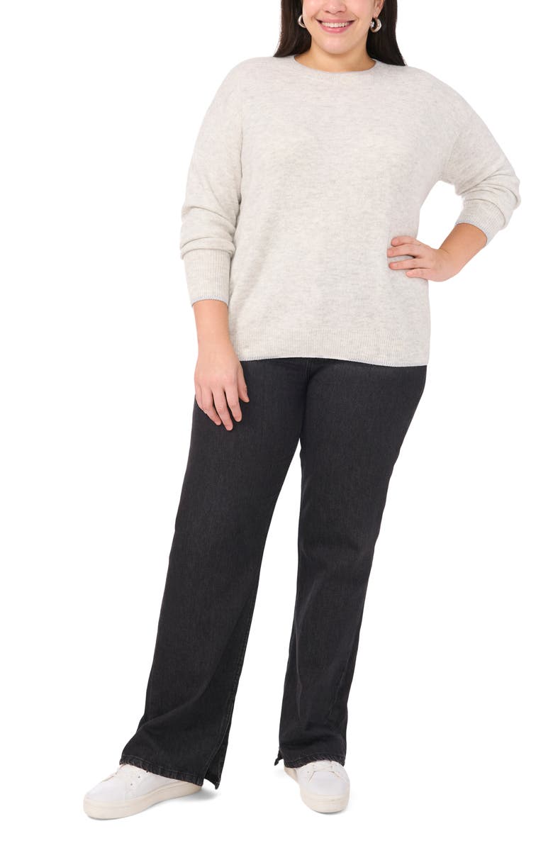 Vince Camuto Metallic Trim Relaxed Fit Sweater, Alternate, color,