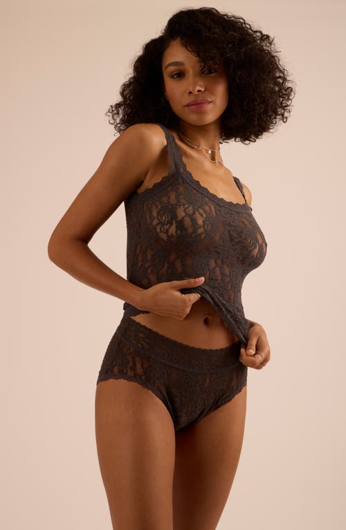 Hanky Panky X Saalt Signature Lace® Leakproof French Briefs In Gray