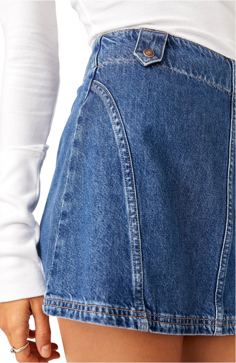 Free People We the Free Runaway Denim Miniskirt, Alternate, color, 