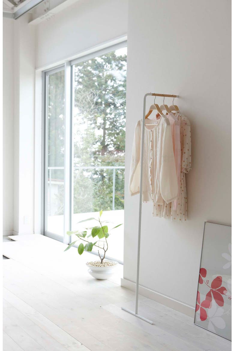 Leaning Tower Slim Coat Rack, Alternate, color, WHITE