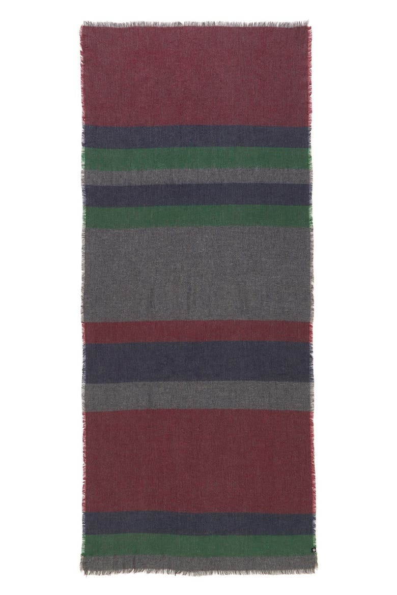 Treasure&Bond Stripe Blanket Wrap, Alternate, color, GREY COMBO