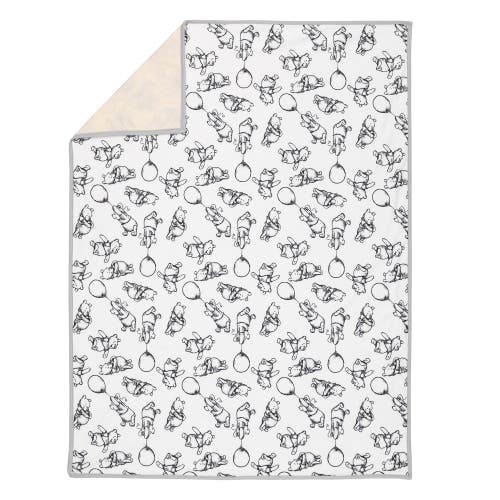 Lambs & Ivy Disney Baby Winnie The Pooh Baby Blanket In White