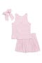Kids' Tank, Pleated Skort & Bow Scrunchie Set