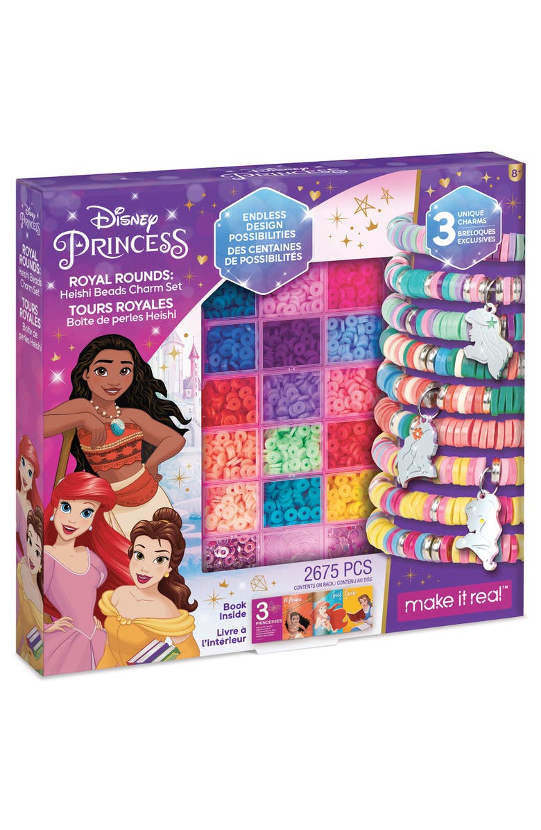 Disney Princess Royal Rounds Heishi Beads Charms Set 2675 Pieces, Main, color, Multicolored