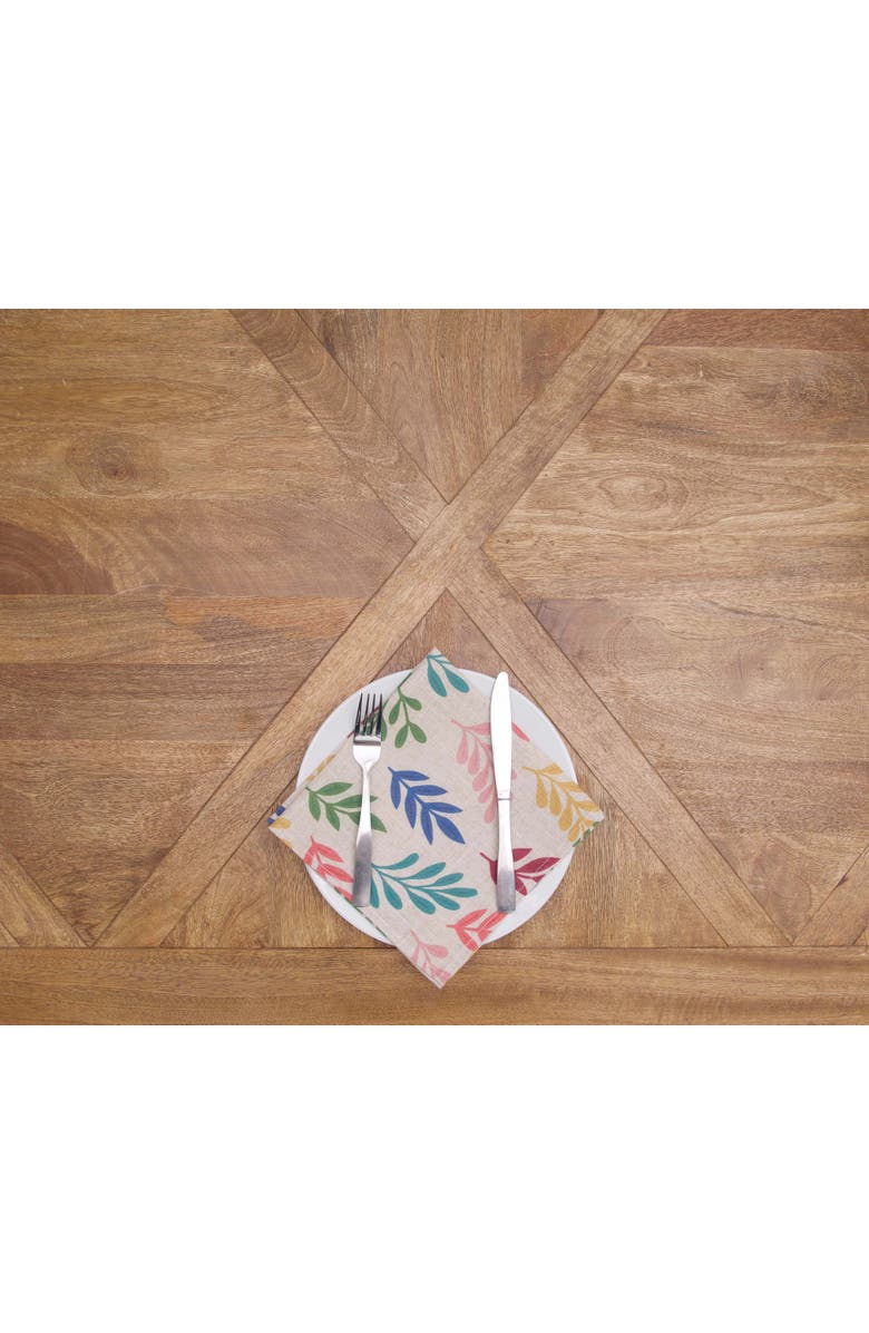 C&F Home Springtime Blooms Graphic Print Machine Washable Napkins Set of 6, Alternate, color, Green