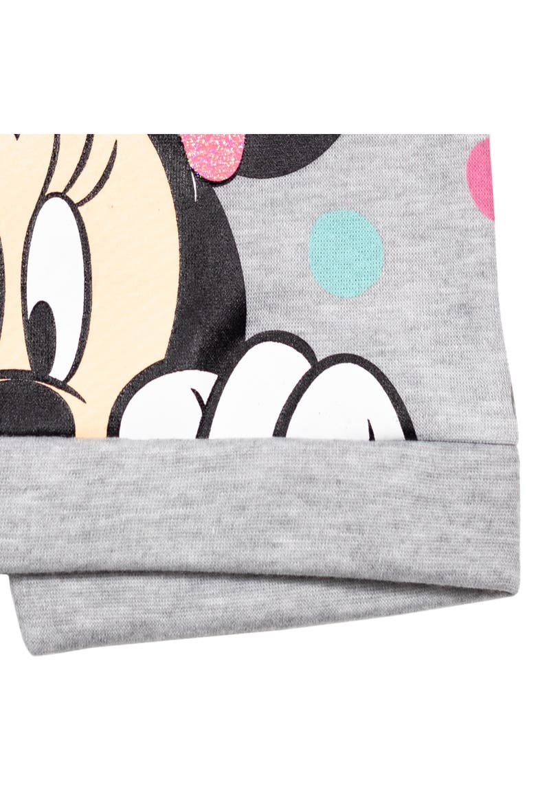 Minnie Mouse Fleece Sweatshirt and Tulle Leggings Set, Alternate, color, Minnie Pink Grey