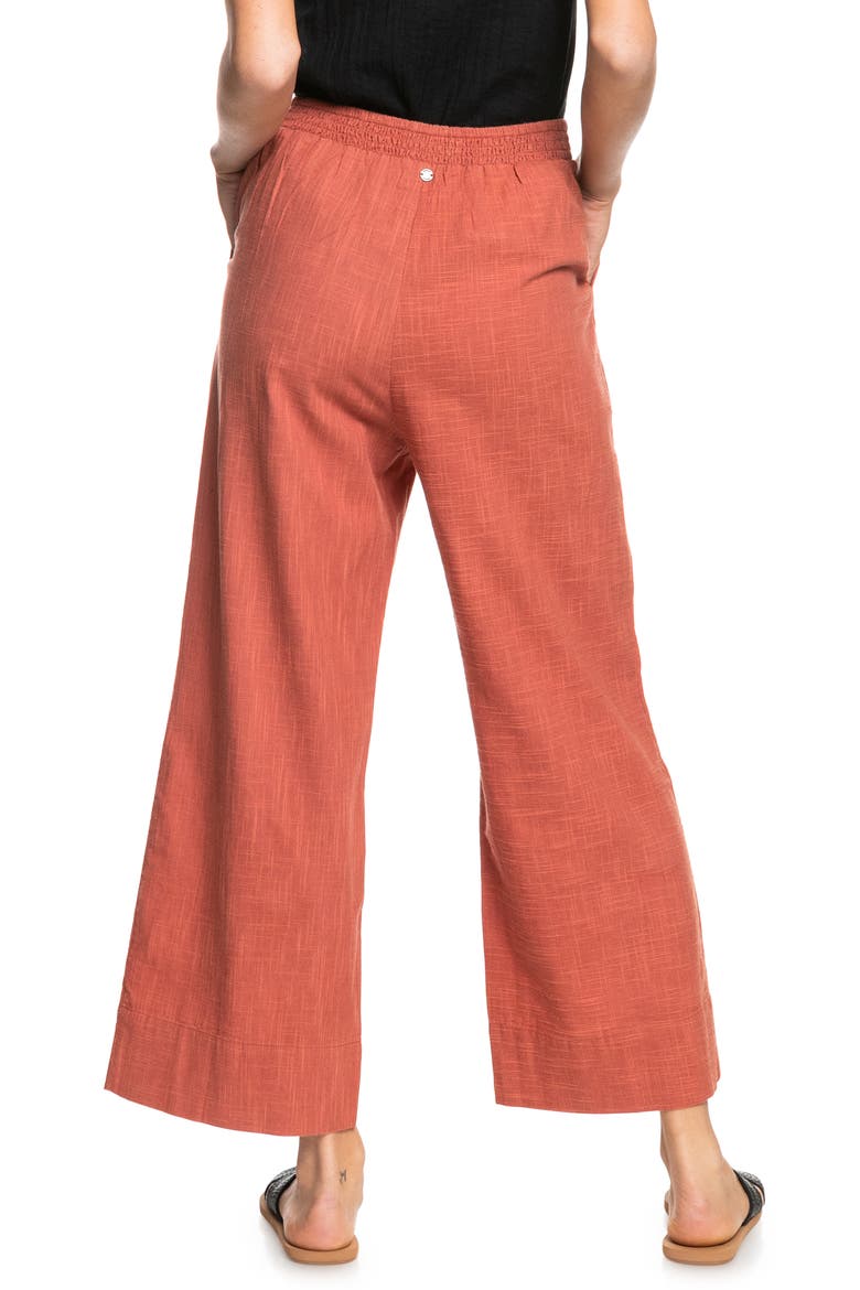 New Chance Wide Leg Cotton Blend Pants, Alternate, color, ETRUSCAN RED
