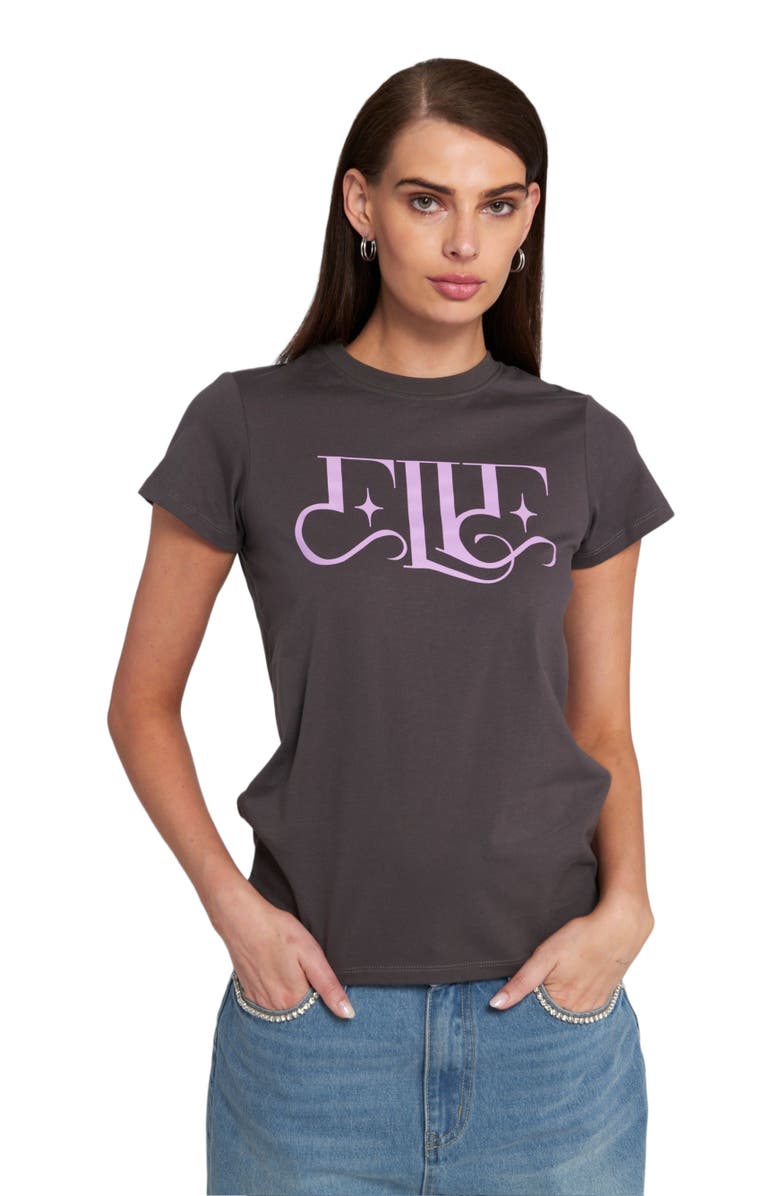 ELLE Collection Magical Logo Graphic Tee T-Shirt, Main, color, Grey