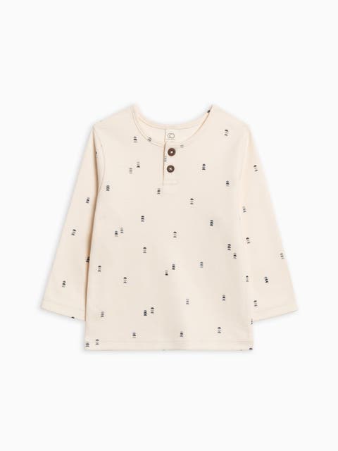 Organic Reef Long Sleeve Henley (Toddler &Little Kids)