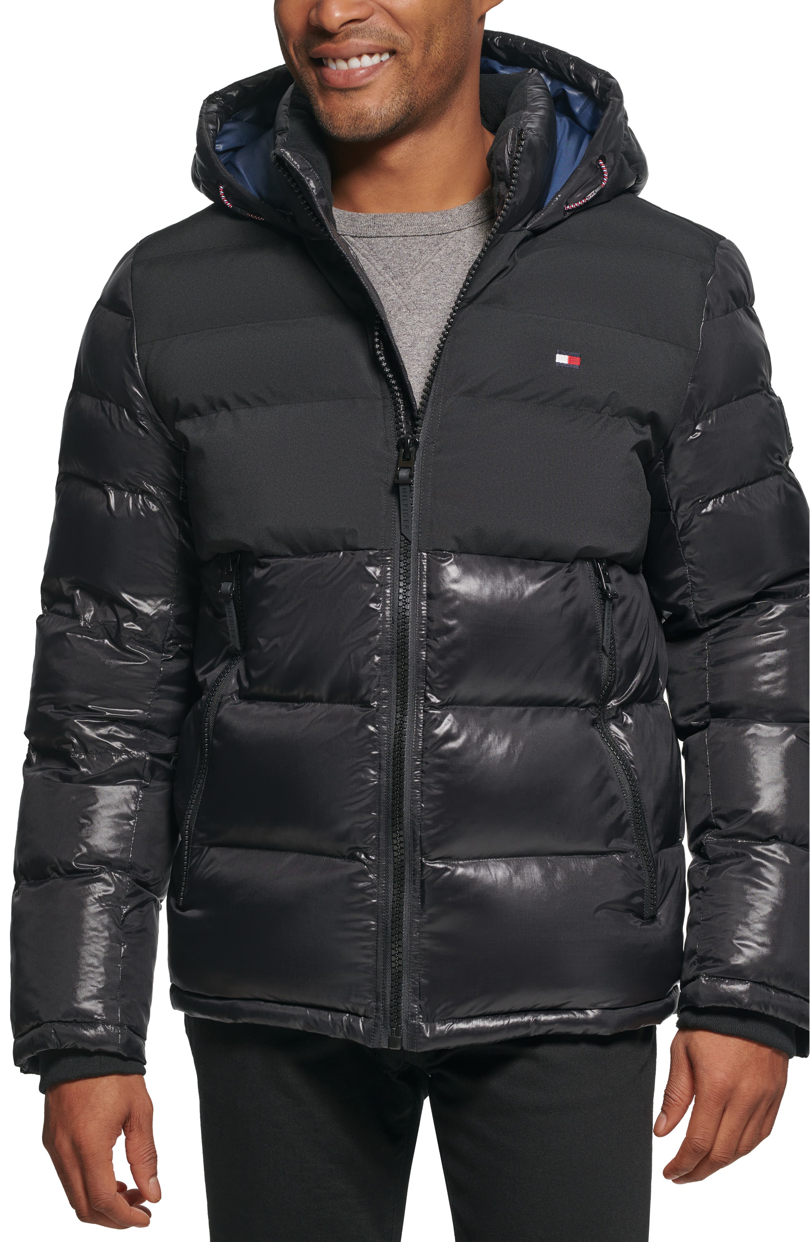 Matte & Shine Puffer Jacket