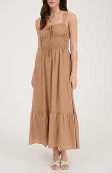 Blu Pepper Scrunch Maxi Dress