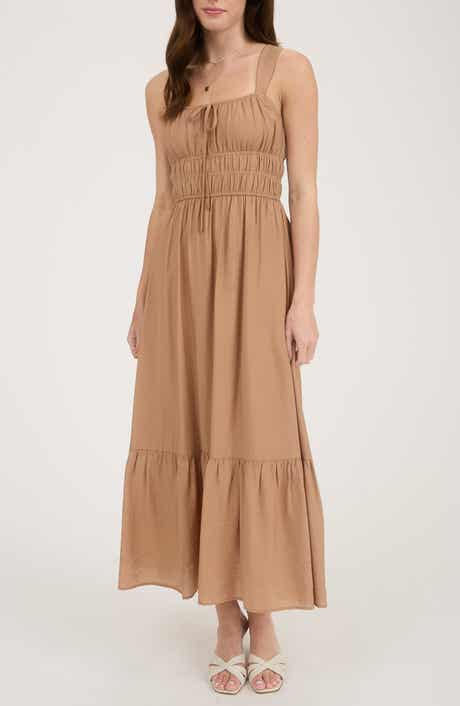 Blu Pepper Scrunch Maxi Dress