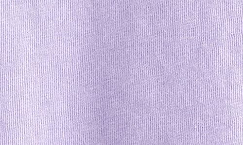 Nordstrom Kids' Ruffle Sleeve Cotton & Linen Top In Purple Bonnet