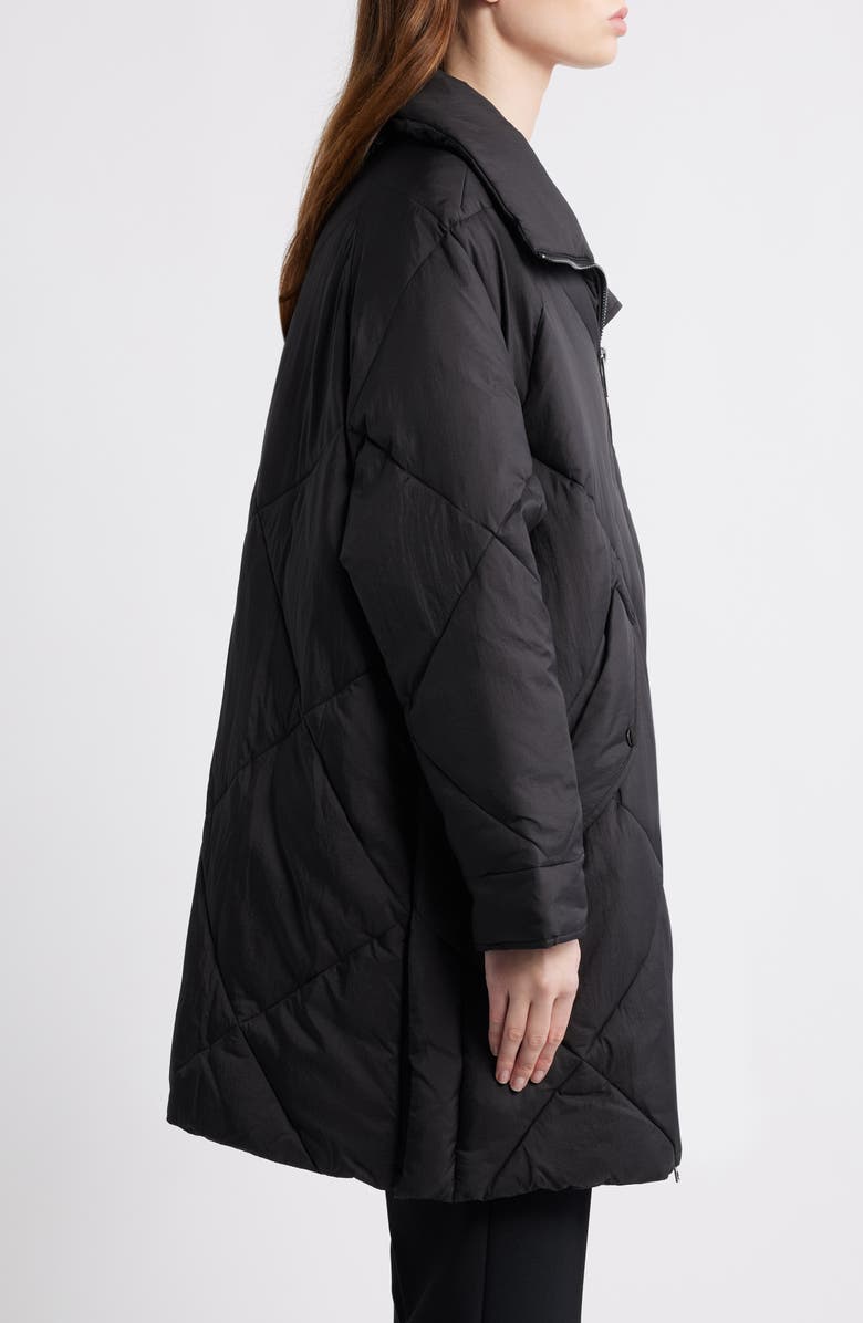 OOF WEAR Memory Nylon Water Repellent Quilted Jacket, Alternate, color, Nero