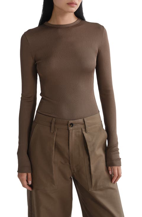Delphi Slim Ribbed Tee