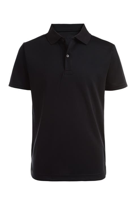 Short Sleeve Performance Polo Uniform Shirt (Big Boys)