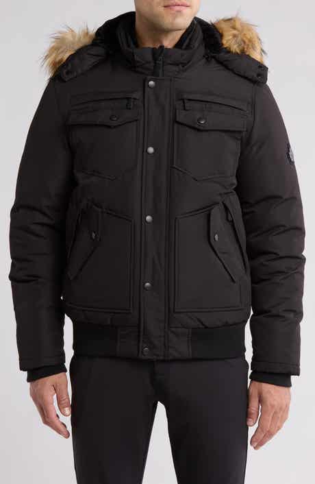 TOBOGGAN CANADA Faux Fur Trim Bomber Jacket