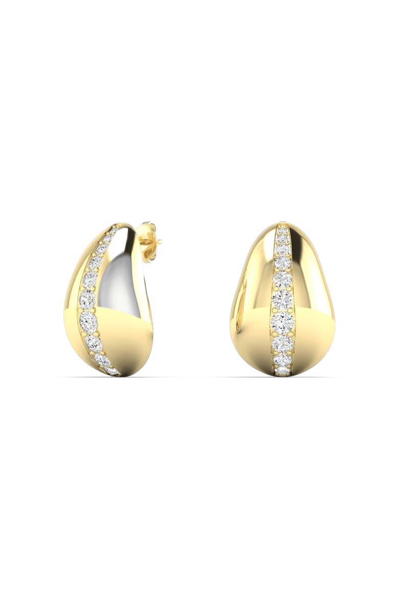 Diamond Cloud Lab Diamond Earrings in 14K Gold, Main, color, Yellow Gold