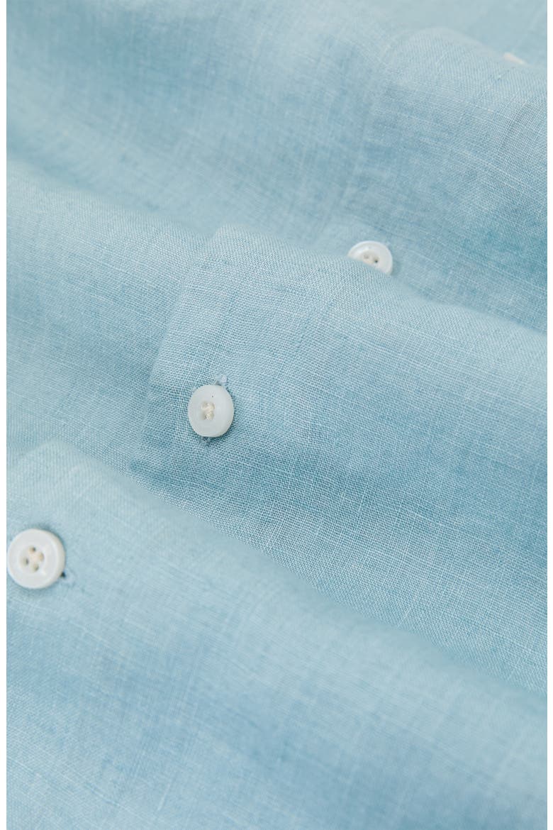 Ruban Linen Button-Up Shirt, Alternate, color, ULTRA MARINE GREY