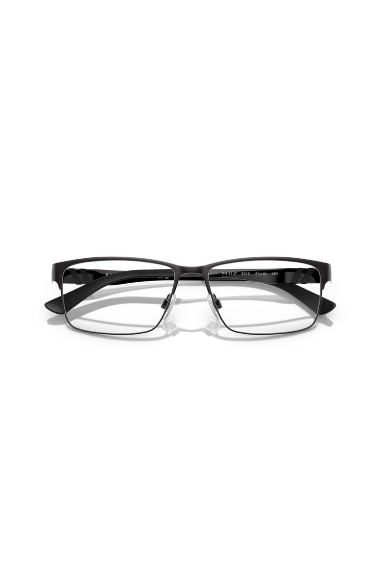 Polo Ralph Lauren 56mm Rectangle optical glasses, Alternate, color, Grey
