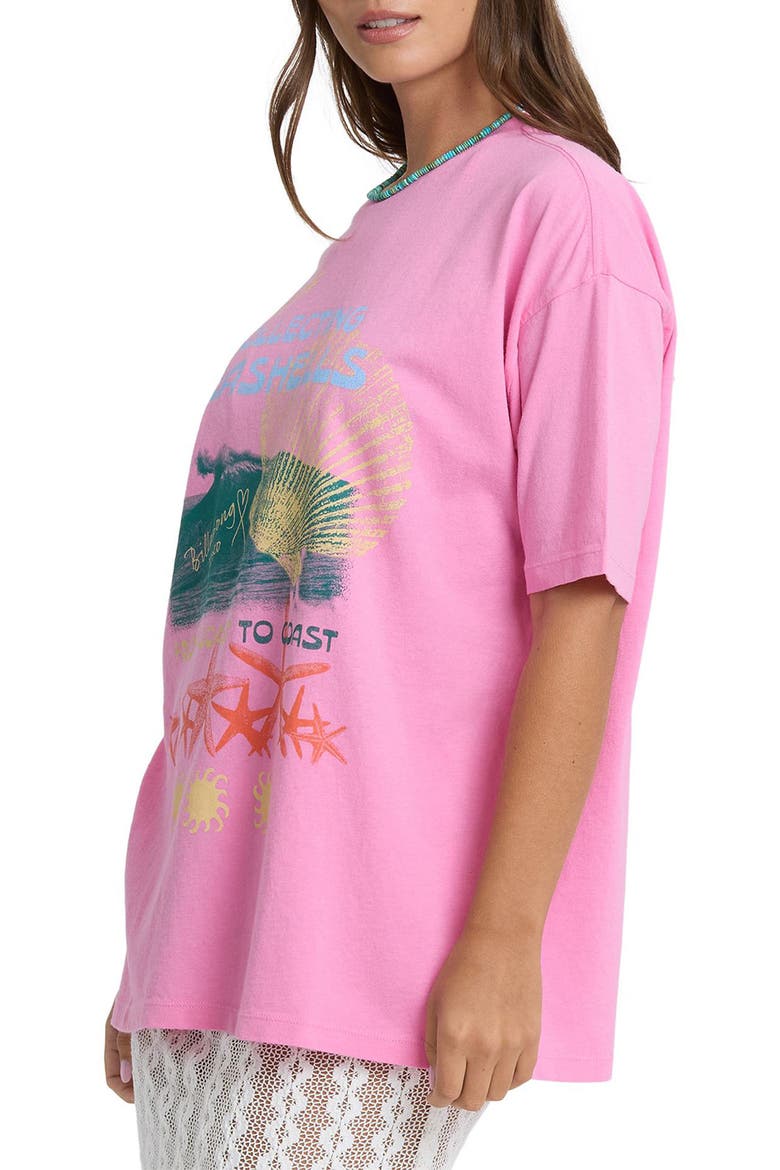 Distant Stars Graphic T-Shirt, Alternate, color, PARTY PINK