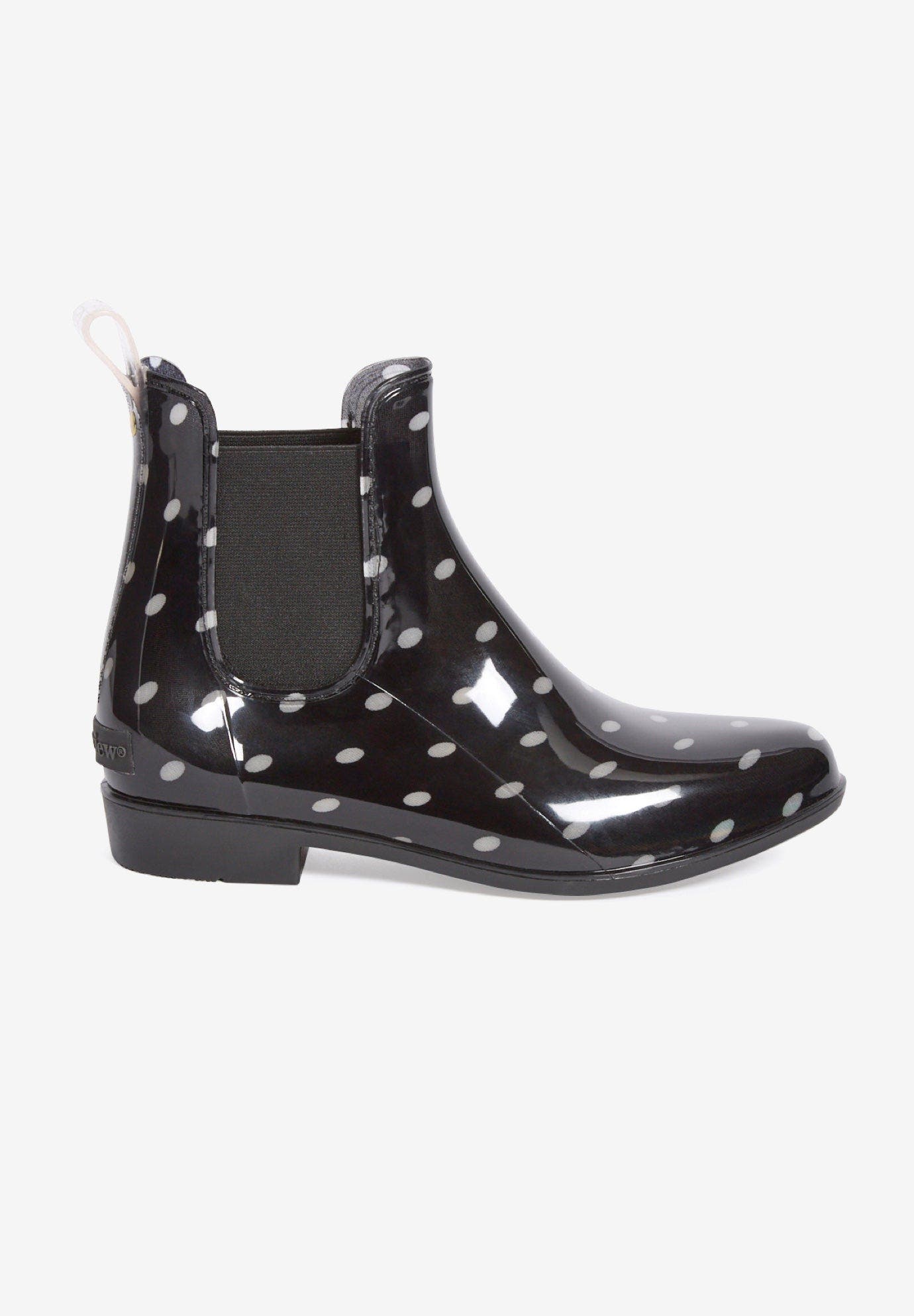 Comfortview The Uma Rain Boot, Alternate, color, Black Dot