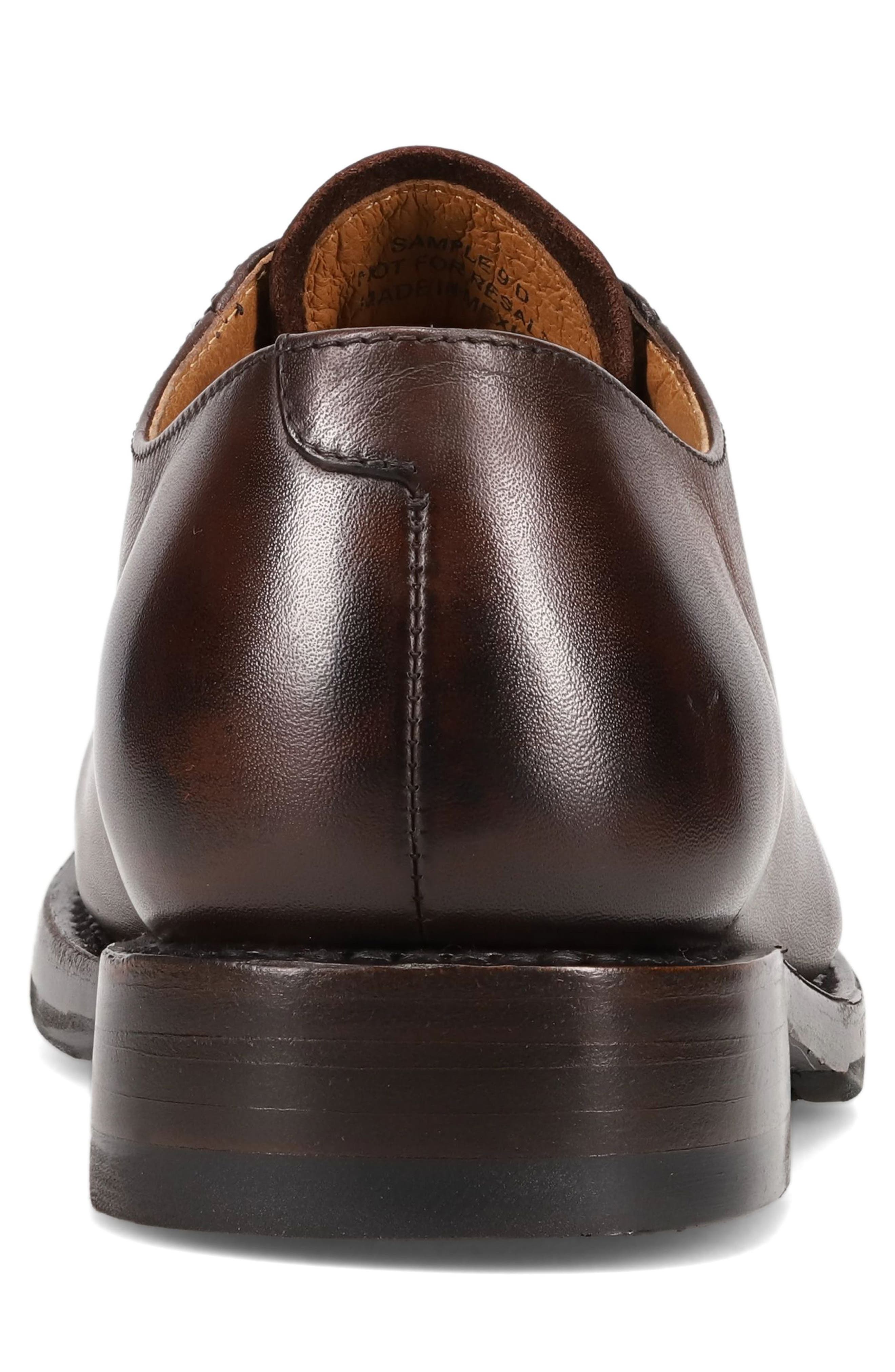 Dylan Plain Toe Oxford, Alternate, color, DARK BROWN