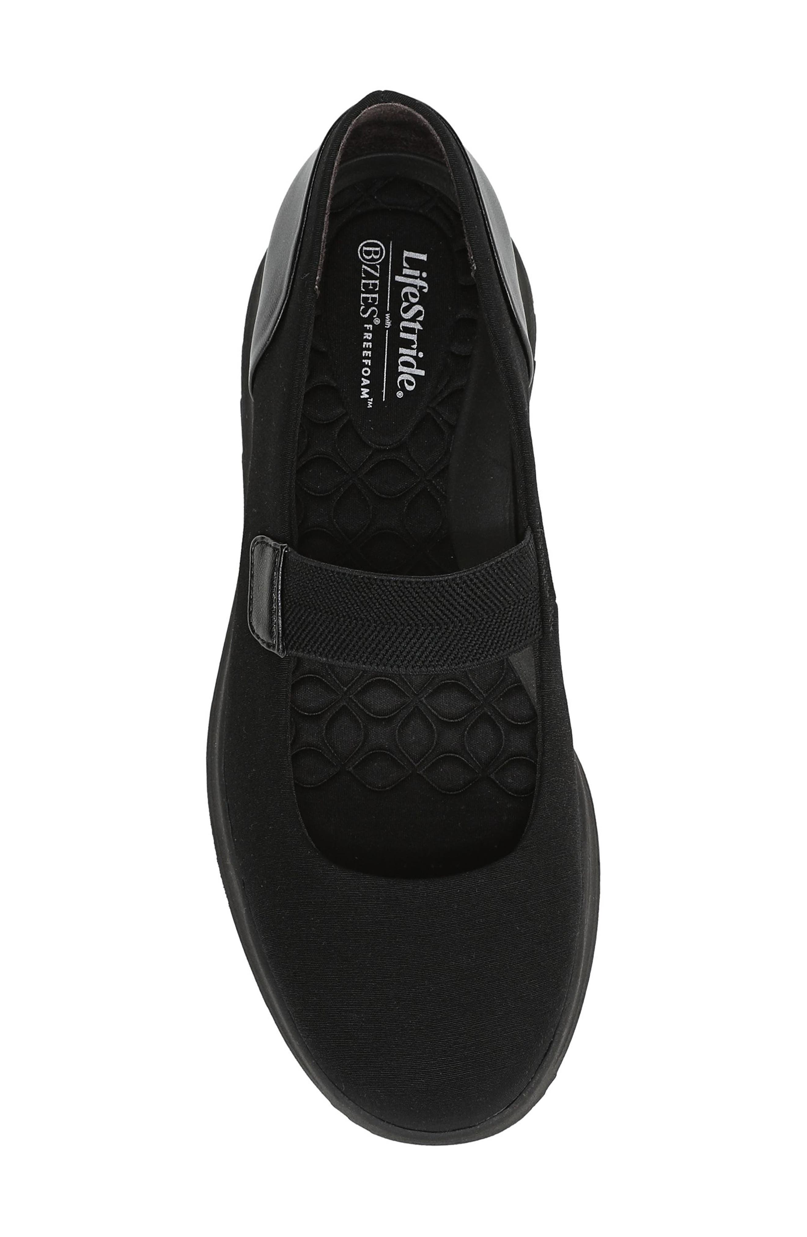 LifeStride Reflection Wedge Mary Jane, Alternate, color, Black/Black