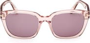 TOM FORD Haylay 53mm Square Sunglasses