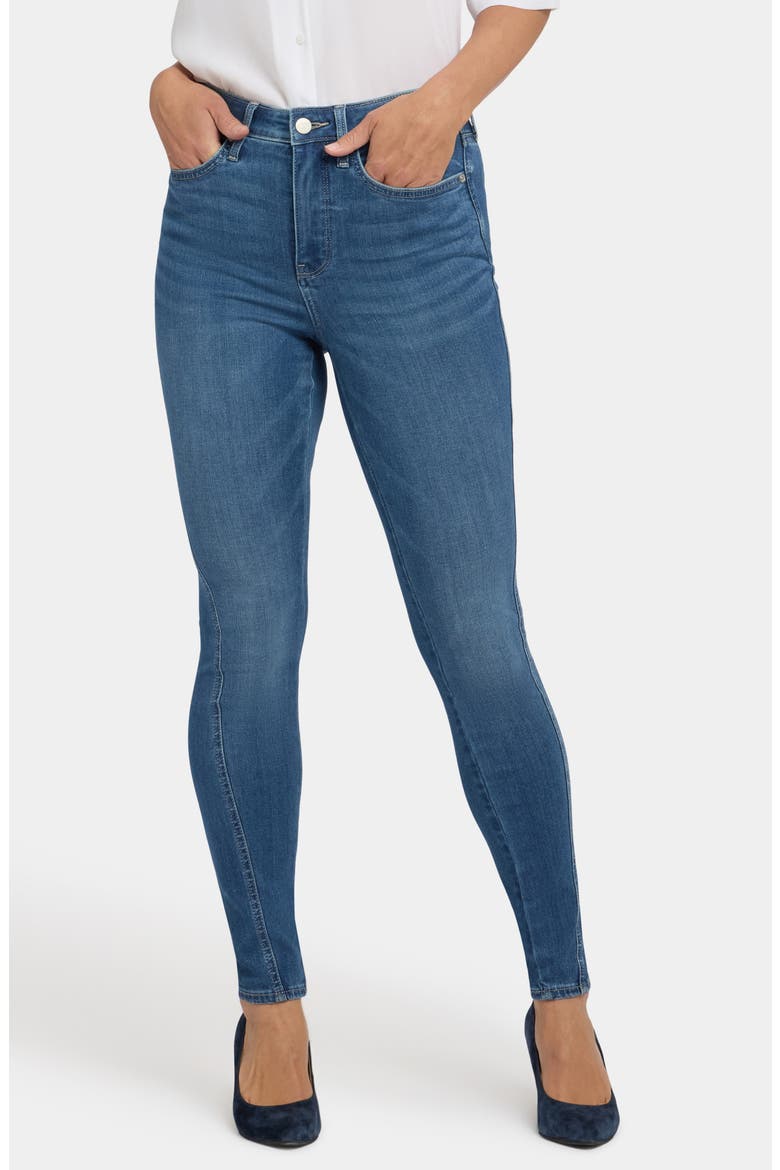 Ami Twist Seam High Waist Skinny Jeans, Main, color, LAKE NOTRE DAME