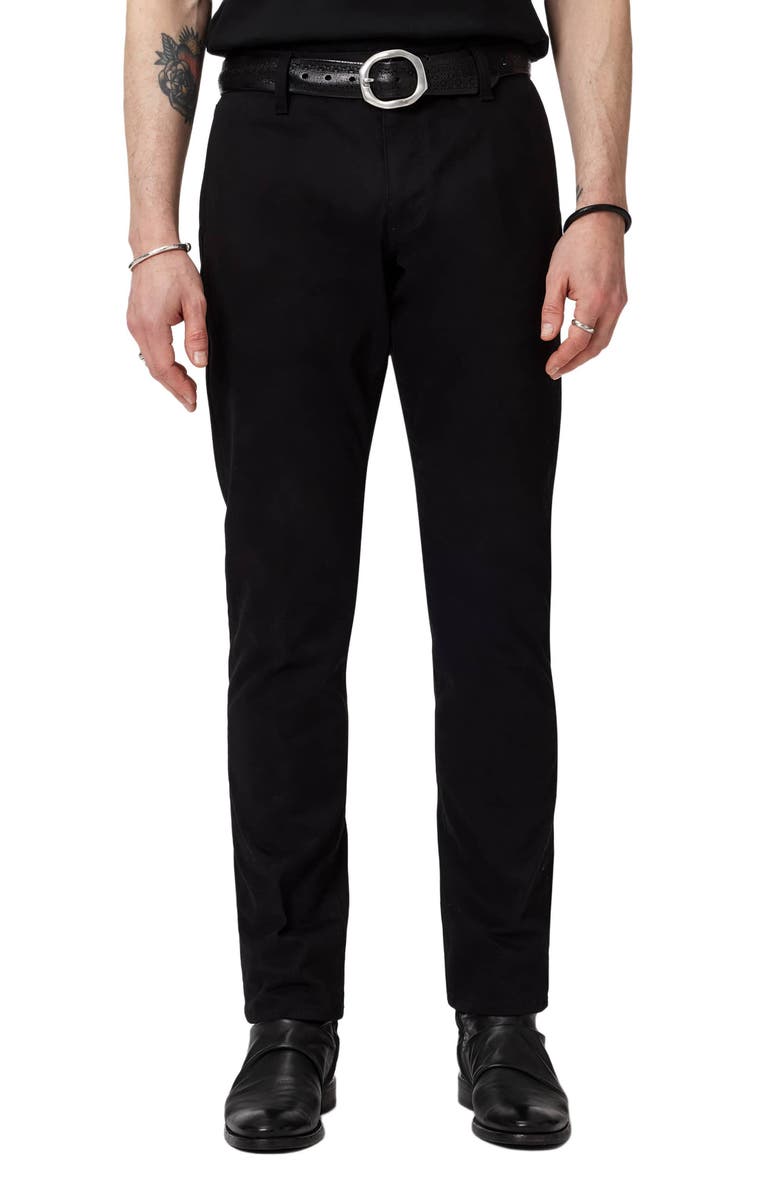 John Varvatos Motor City Slim Fit Jeans, Main, color, Black