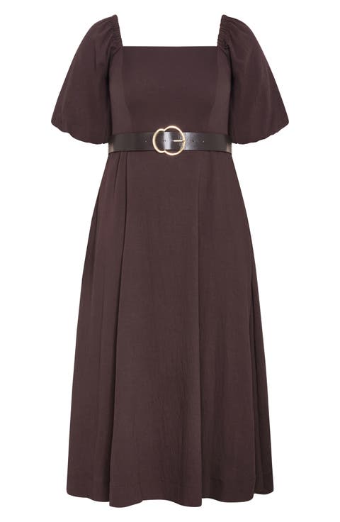 Collins Belted Maxi Dress (Plus)