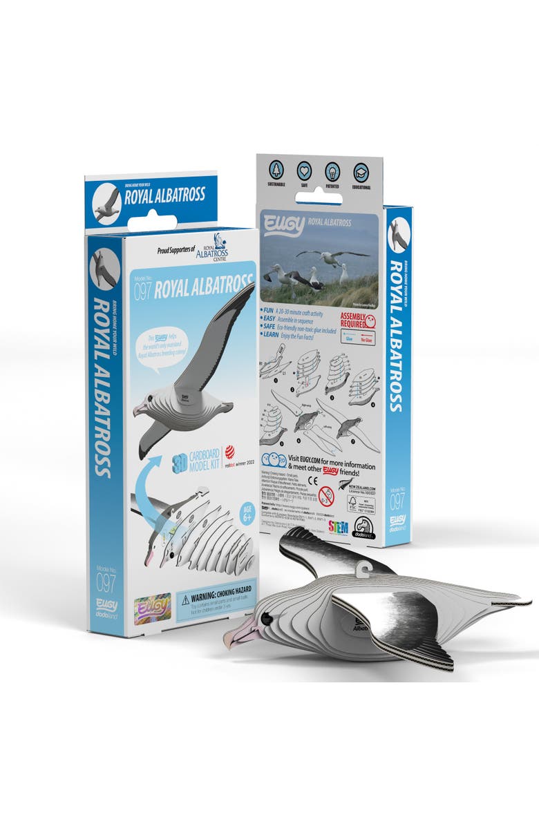 Eugy Puzzles Royal Albatross 3D Puzzle, Main, color, NO COLOR