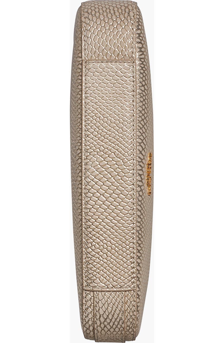 Donna Karan New York Jersey Snake Shoulder, Alternate, color, Metallic Bone