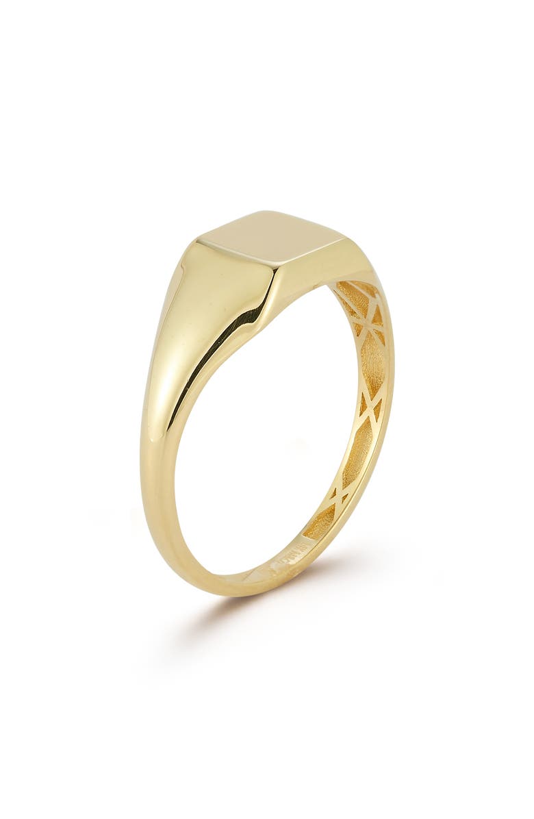 Ember Fine Jewelry Signet Ring, Alternate, color, Gold