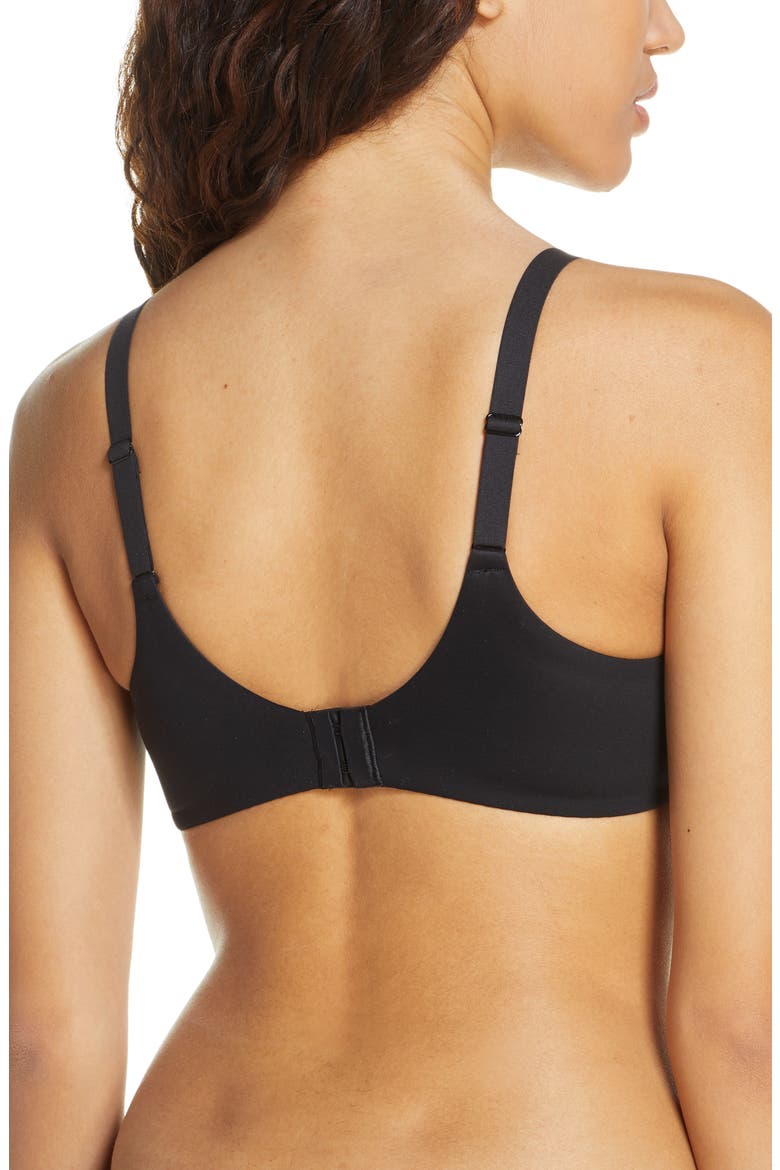 Norah Comfort Underwire Bra, Alternate, color, BLACK